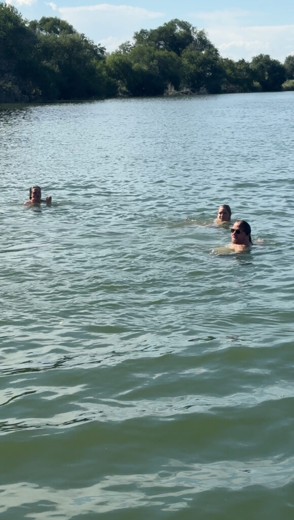 Nifty team takes a dip in the river